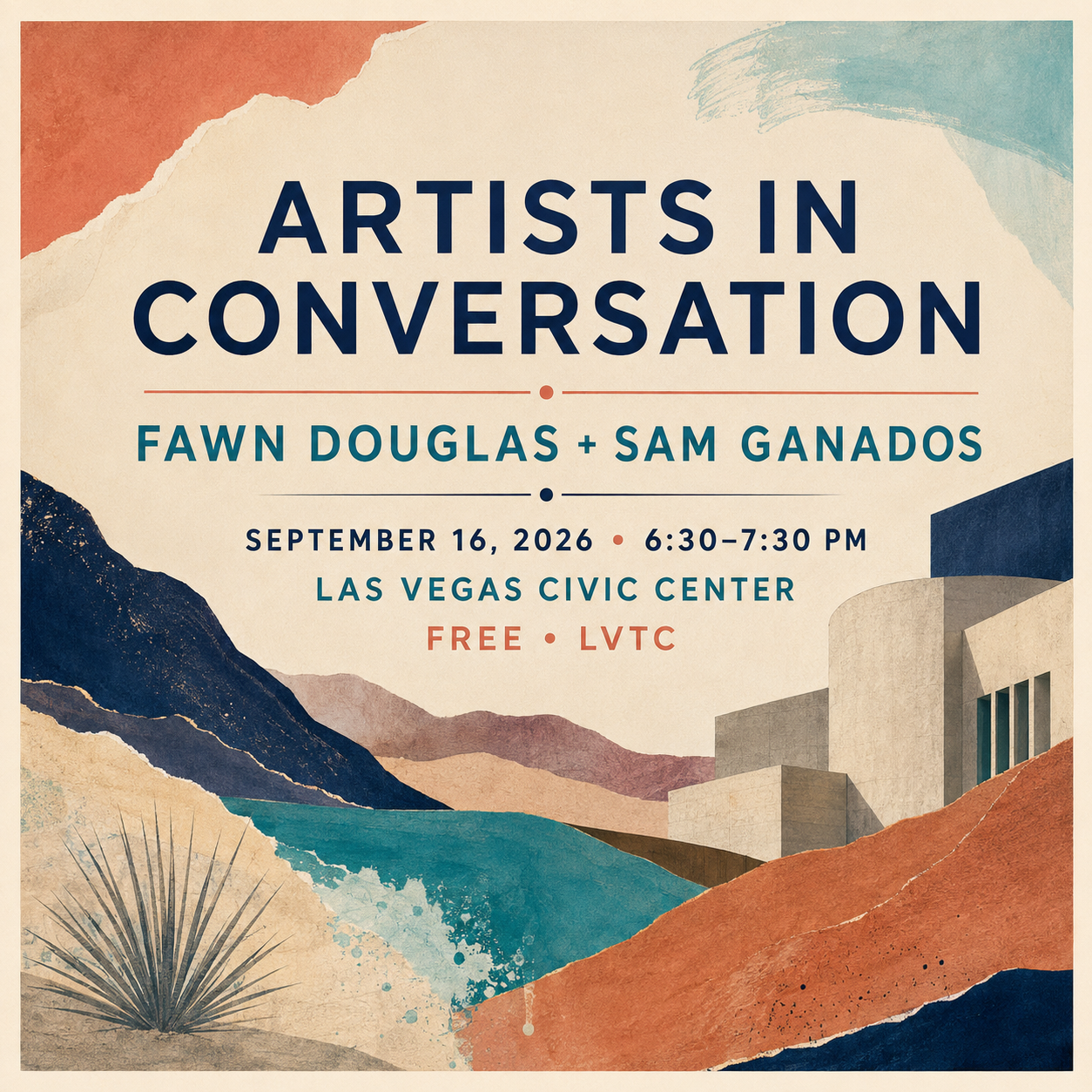 Artists in Conversation with Fawn Douglas and Sam Ganados in Las Vegas